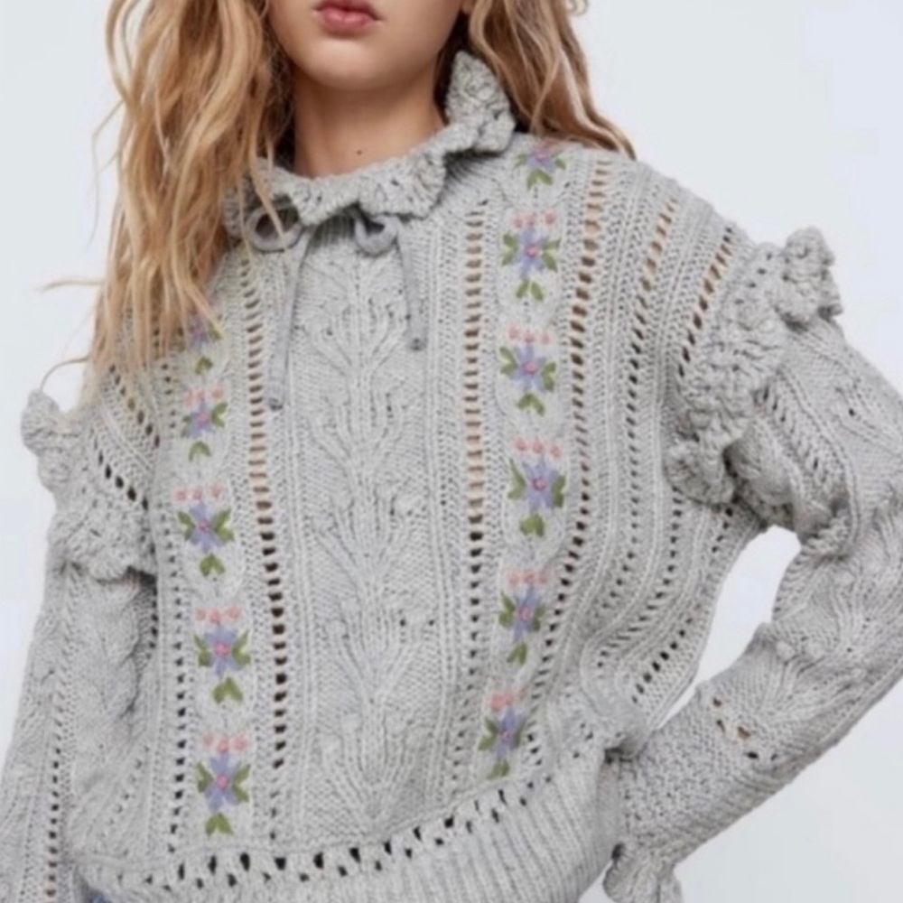 Zara hand knitted sweater
